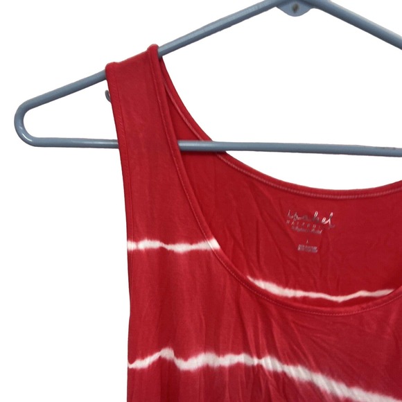 Printed Sleeveless Essential Knit Maternity Dress - Ingrid Isabel - Red SZ L - Picture 2 of 8